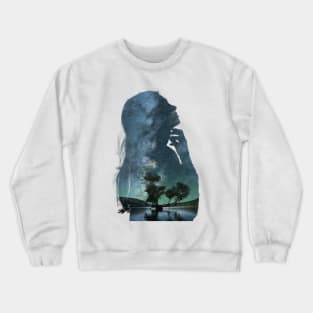 The dreaming girl Crewneck Sweatshirt